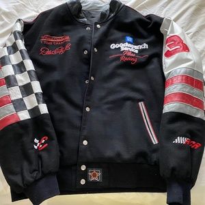 Dale Earnhardt Sr reversible Leather Jacket by Chase Authentic 2XL